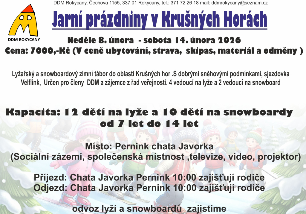 Jarní prázdniny v Krušných horách