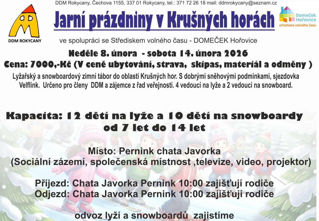 Jarní prázdniny v Krušných horách