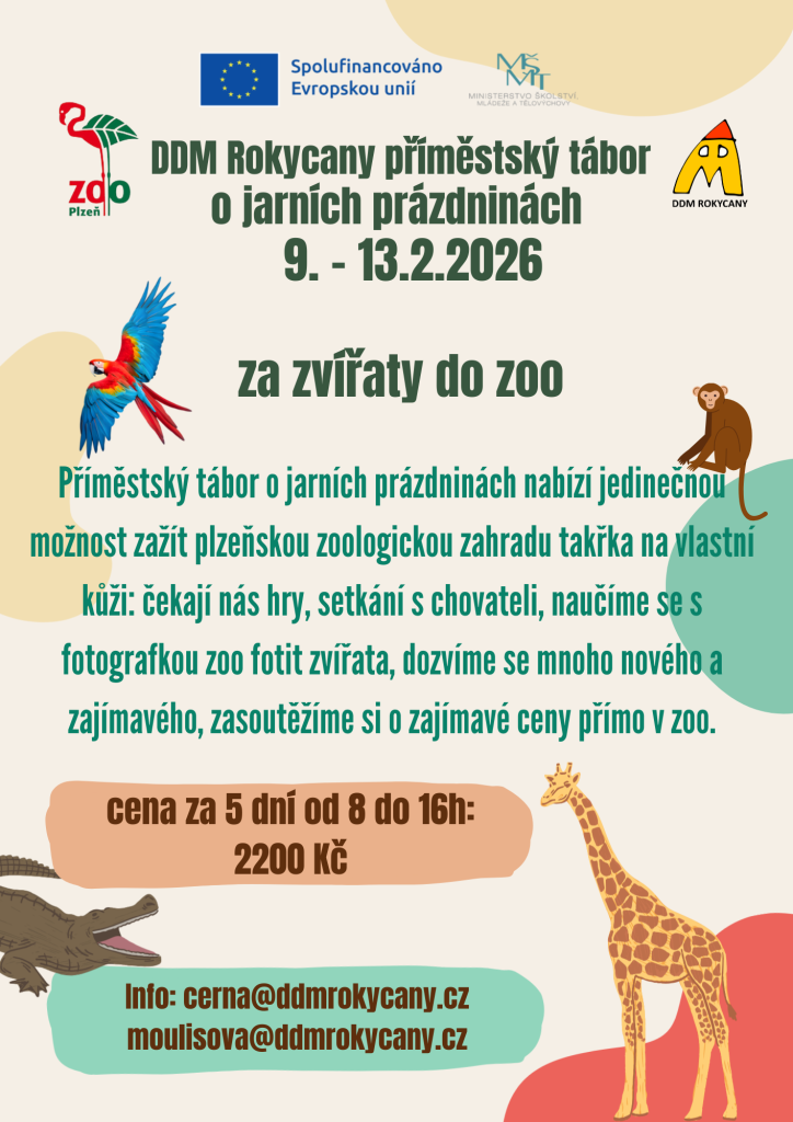 Jarní tábor za zvířaty do ZOO