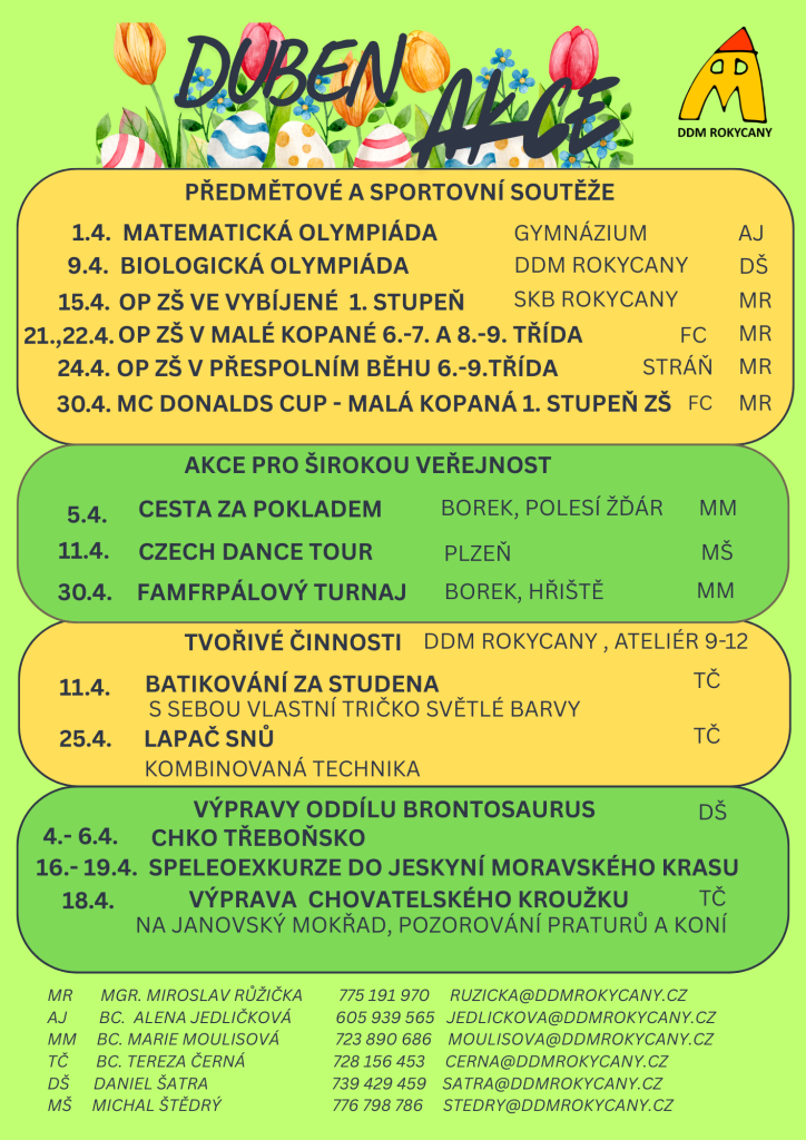 Akce DDM pro veřejnost 