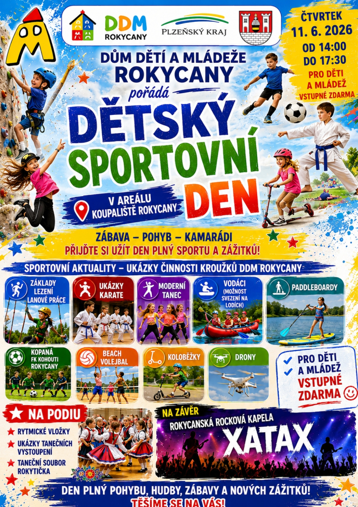 Dětský sportovní den na Koupališti Rokycany