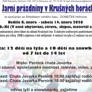 Jarní prázdniny v Krušných horách