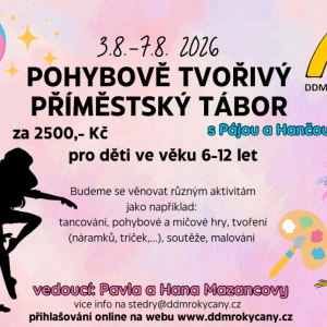 Pohybově tvořivý příměstský tábor s Pájou a Hančou